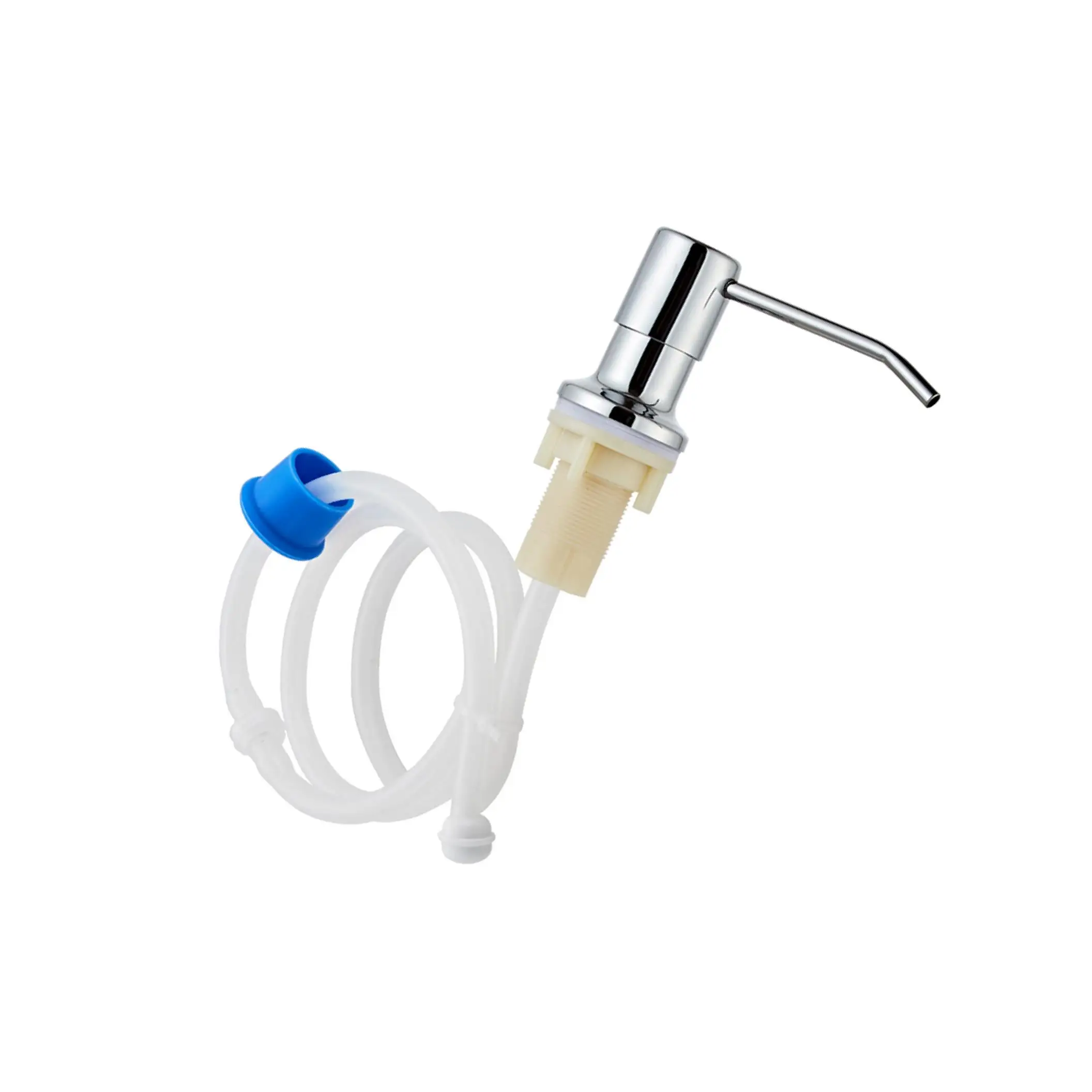 

Насос-дозатор мыла для раковины из нержавеющей стали с удлинительной силиконовой трубкой, золотой