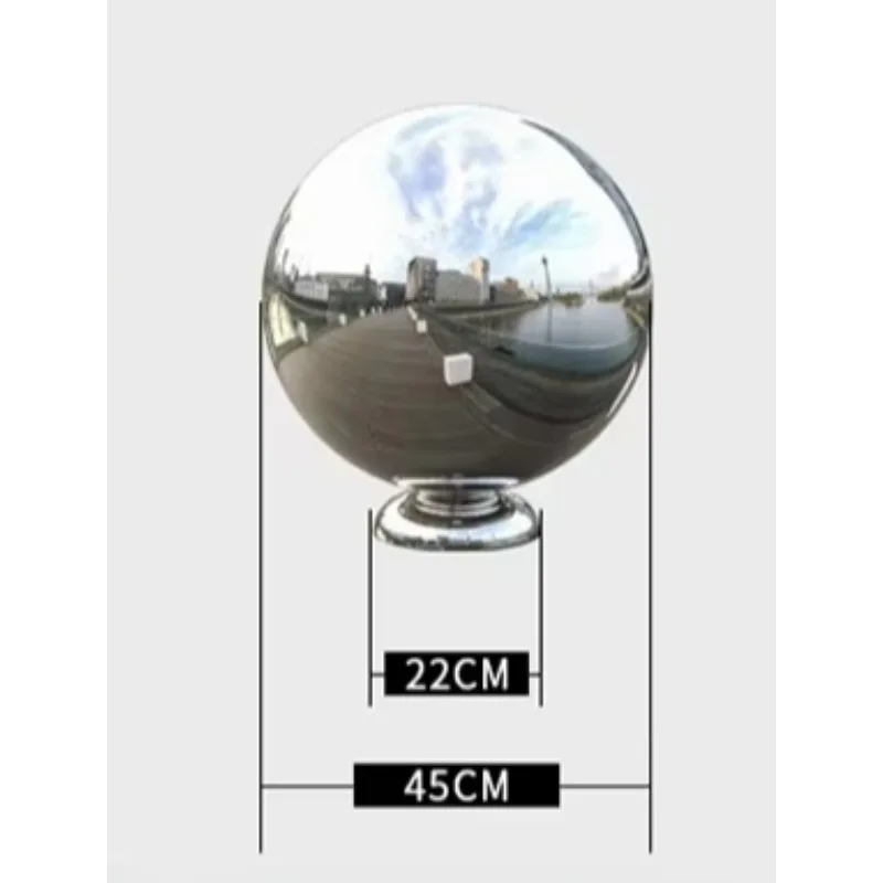 

Stainless Steel Ball Hollow Decorative Ball for Outdoor - Handmade Metal for Fence Door Pillar Stair Handrail Ball Base