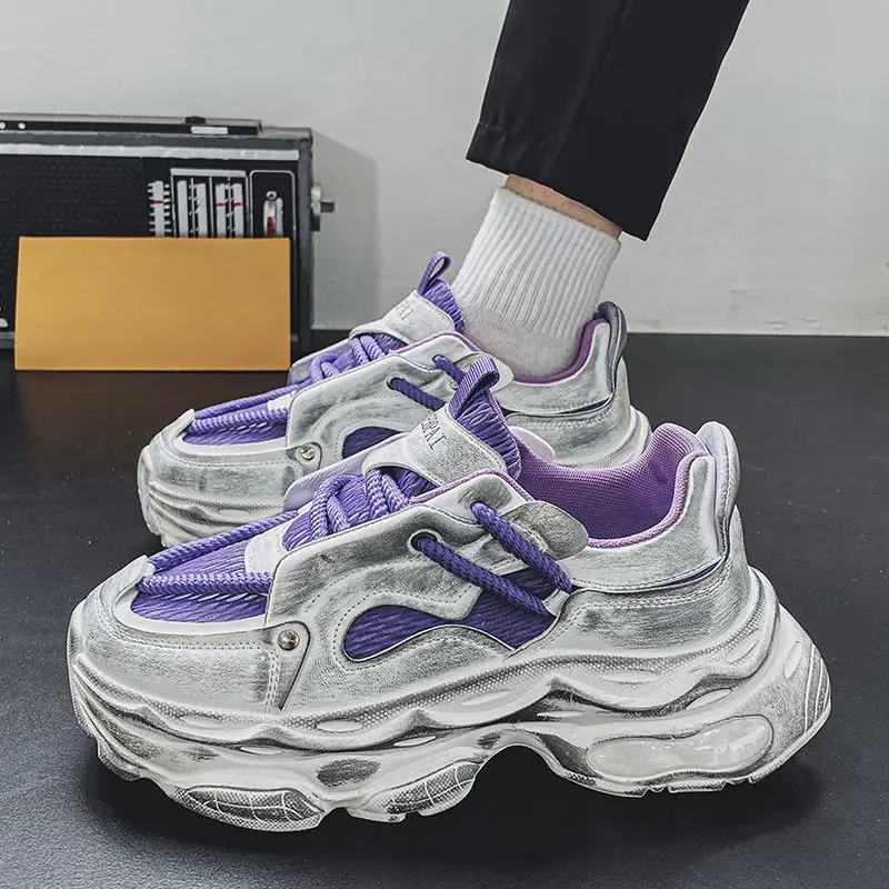 

Cushioned Insole Low-Top Thick Platform Man Casual Sneaker High Quality Simple Shoe in Promotion Outdoor Sports Shoes for Men