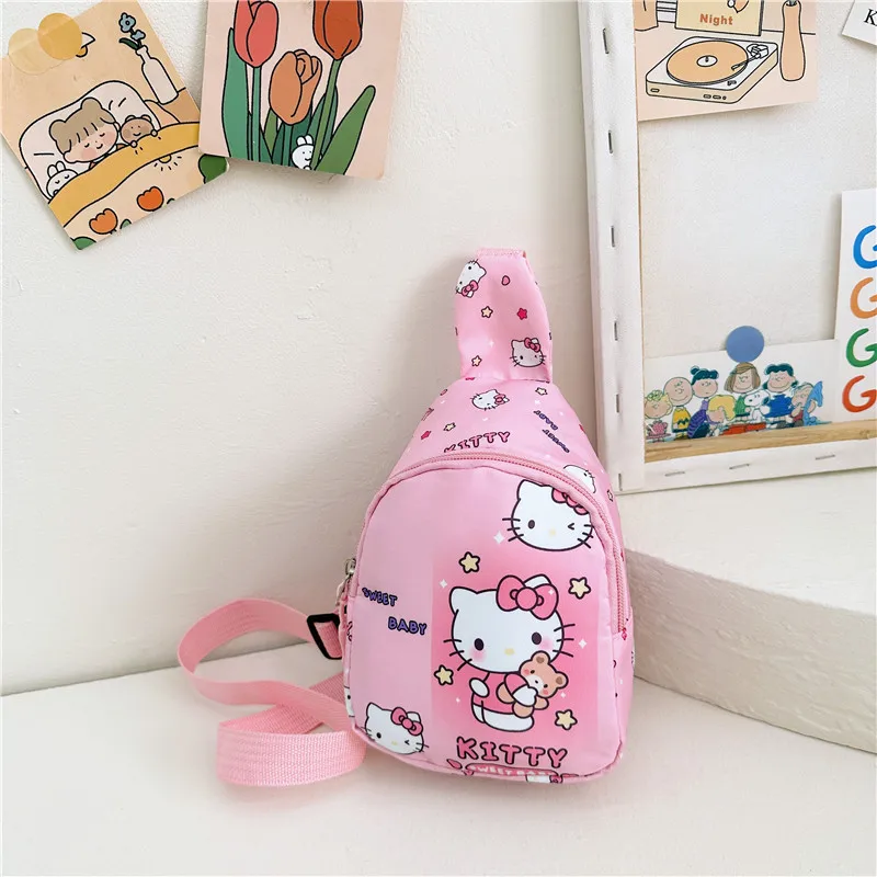 Sanrio Accessories Cinnamoroll Crossbody Bag Kuromi Shoulder Bag My Melody Children Chest Bag Pochacco Coin Purse Kid Gift Girl