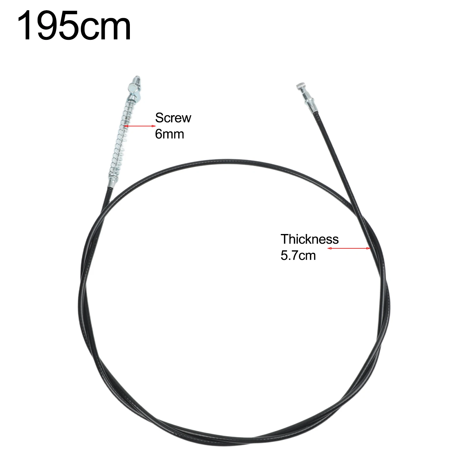 1.85/1.95/2.05M Brake Cable Front Rear Drum Brake Line Rear Drum Brake Cable For Electric Bike Electrical Motorbike