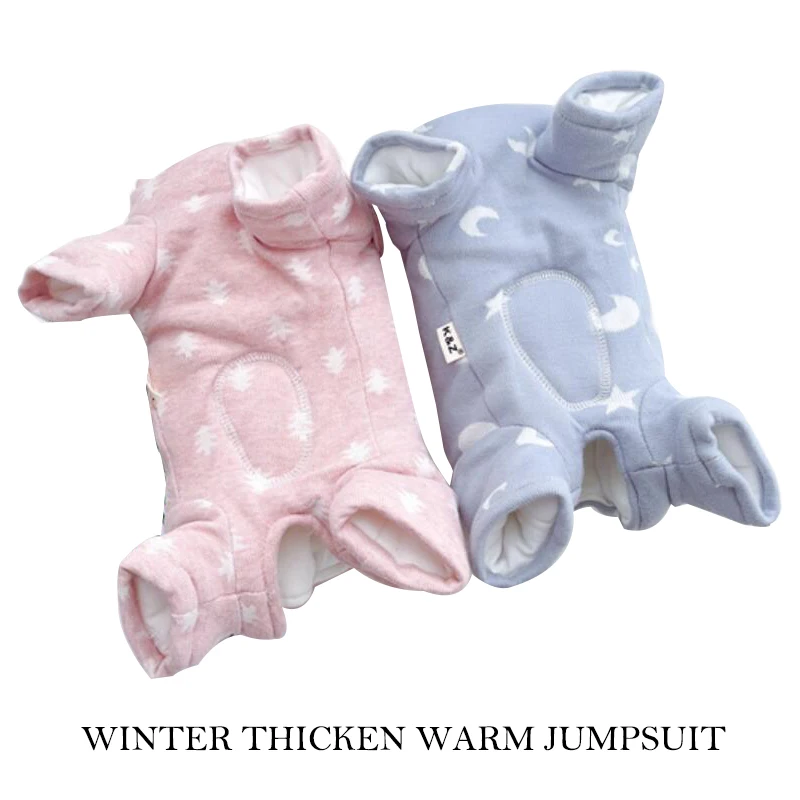 Girl Dog Cotton Clothes Winter Thicken Warm Jumpsuit Small Pets Coat Puppy Costume Yorkshire Pomeranian Bichon Poodle Clothing