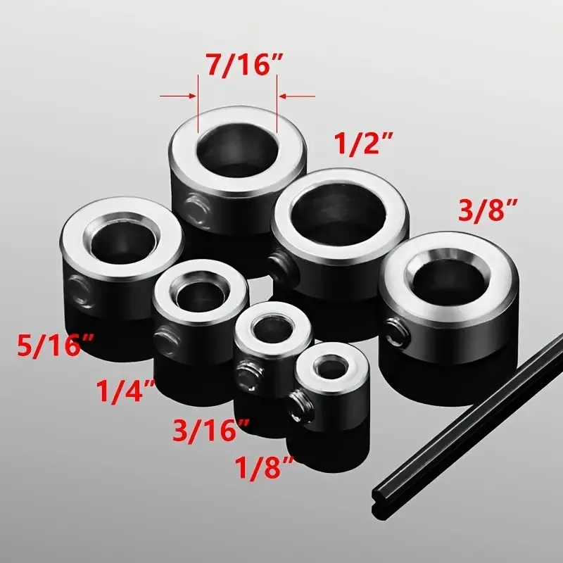 Woodworking Drill Limiter Depth Stop Collars Ring Positioner Double-hole 3-16mm Locator Limit Ring Carpentry Tools Accessories