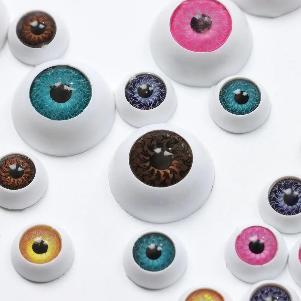 プラスチック製の安全な目の人形,12mm/20mm,10個,漫画の動物のおもちゃ,恐竜,Bjd人形,丸い目,DIYクラフトアクセサリー