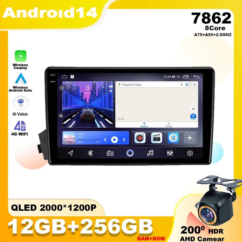 

Android 14 For SsangYong Actyon C100 2005-2011 Car Radio Multimedia Player Stereo Navigation GPS WIFI 4G Head Unit Carplay Auto