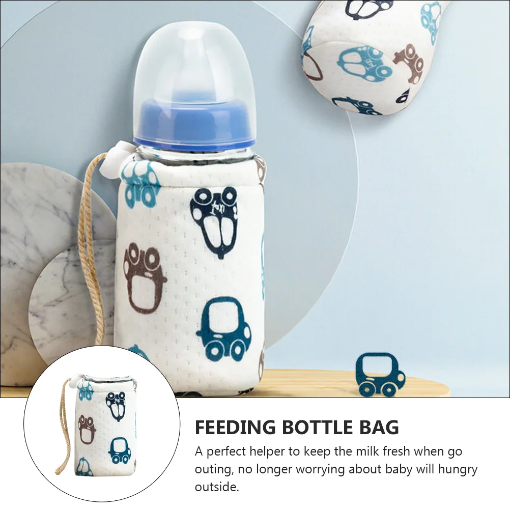 

Термосумка для бутылочки с молоком, портативные грелки, изоляция для детских бутылочек, алюминиевая фольга, шерсть ягненка, хлопковый слой, сохраняет тепло на открытом воздухе