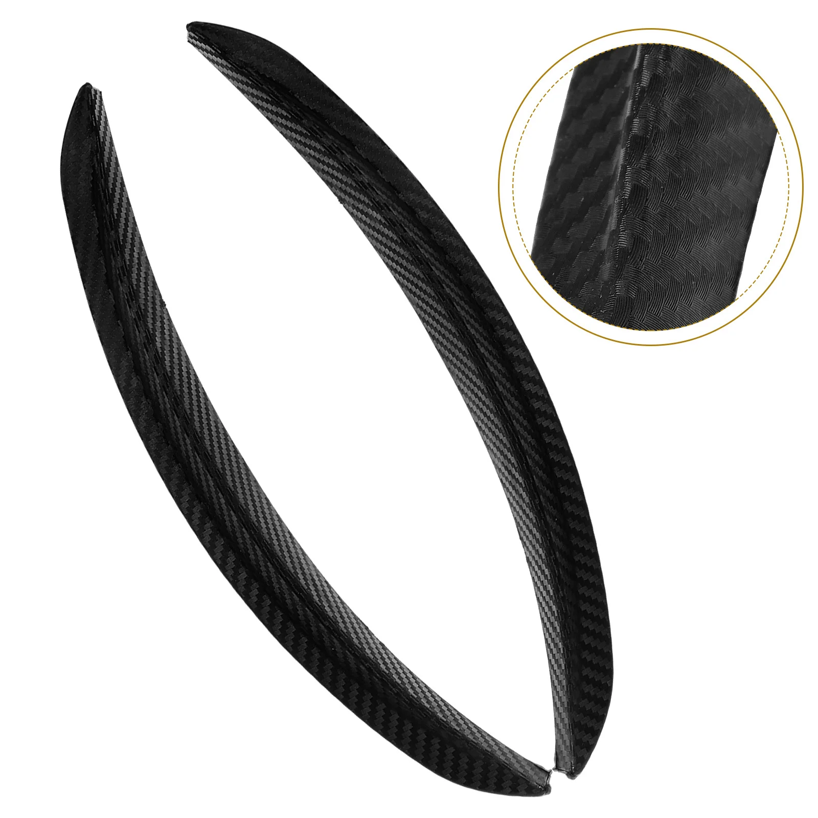 

2Pcs Car Bumper Protector Soft Rubber Edge Guards Anti Collision Scratch Guard Universal Fit Stylish Textured Design