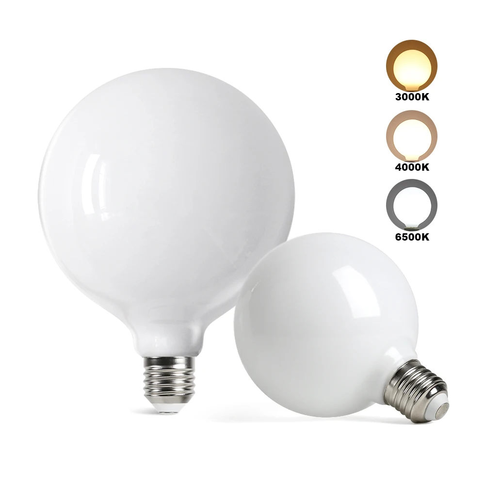 Ampoules LED laiteuses E27 AC 220V 110V G80 G95 Edison lampe à LED ampoule en verre salle à manger salon pour la décoration intérieure lustre éclairage