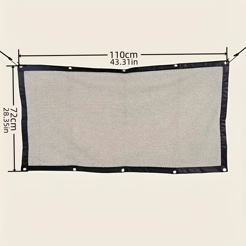 Adjustable Pet Isolation Net Car Rear Blocking Net Belt Press Lock Buckle Safe Odorless Child Safety Fence Interior Accessories
