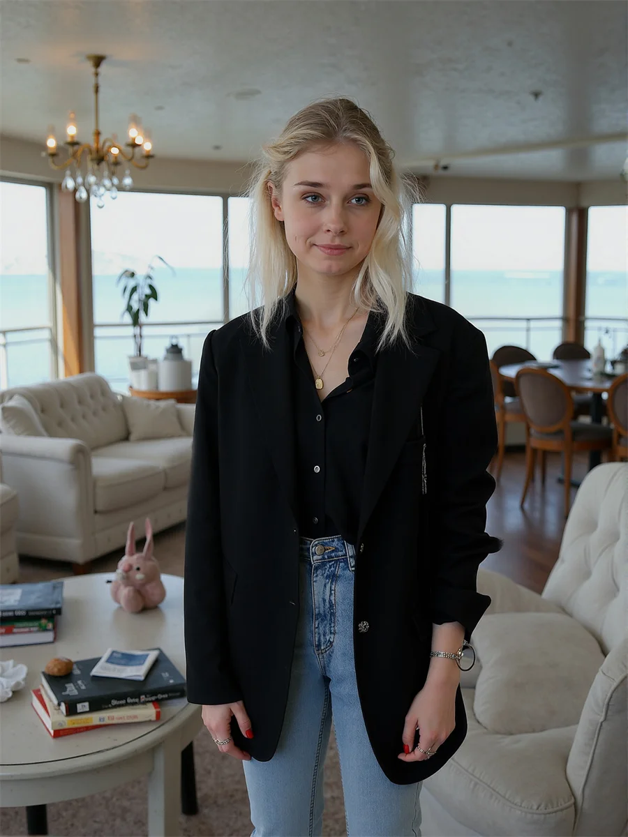 Sólido único breasted clássico blazers para mulher roupas femininas cores chiques outerwear ternos xadrez impressão um stand pad rua femme