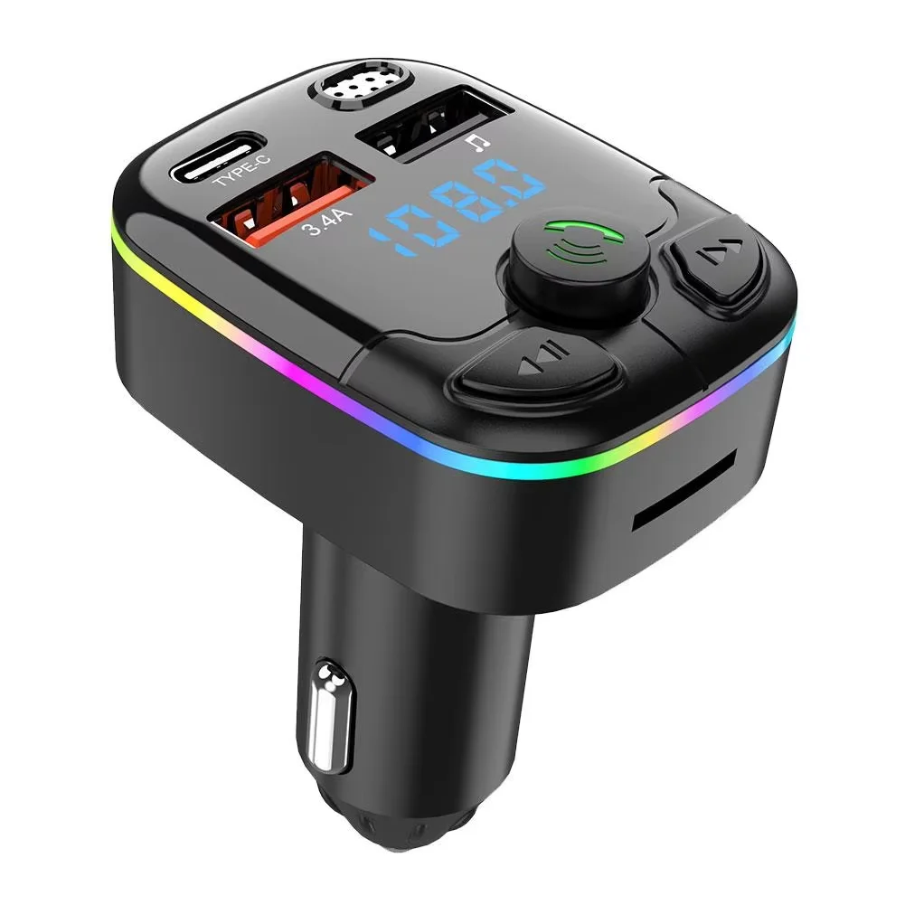 2026 New Bluetooth 5.0 Aux Handsfree Wireless Car Kit Dual Usb Car Charger Auto Radio Fm Modulator Mp3 Player Adapter