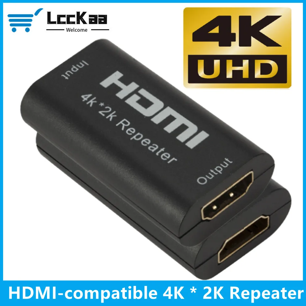 LccKaa HDMI 호환 리피터 익스텐더, 4K HD 암에서 암 앰프, 40 m 익스텐더, 최대 40 m 무손실 전송