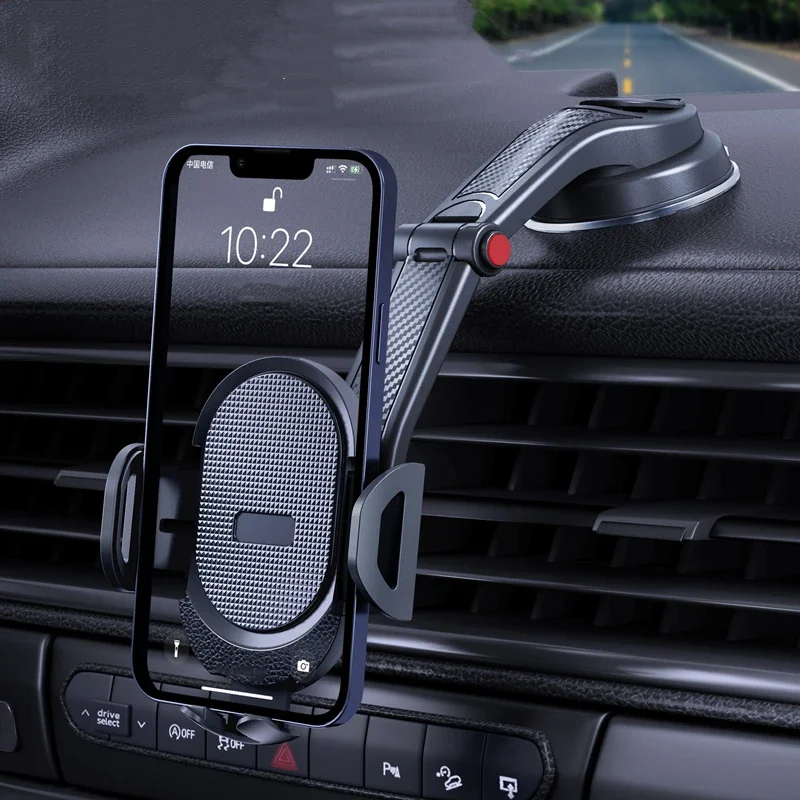 Car Phone Holder Car Sucker Phone Holder Cell Phone Mount Stand Car Windshield Dashboard GPS Rotation Bracket for IPhone Samsung