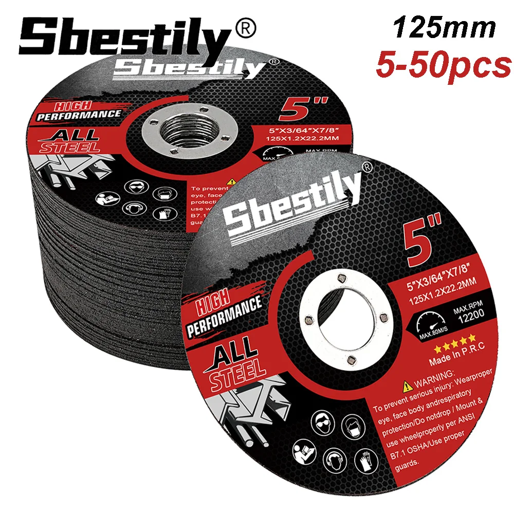 50-3 sztuk 125mm piła tarczowa z żywicy tarcza szlifierska 5 "metalowa tarcza tnąca szlifierka kątowa akcesoria do drewna żelazo metalowe cięcie pcv