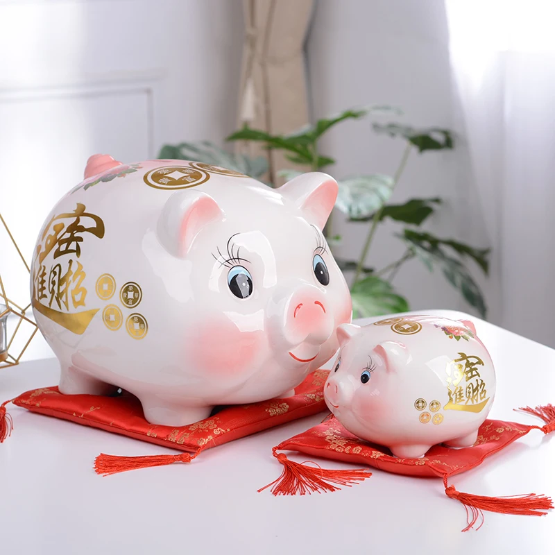 Home Big Money Box Piggy Banks Children Coin Piggy Bank Molds Cute Box Money Boxes Mistery Coin Jar Atm Spaarpot Children Gifts