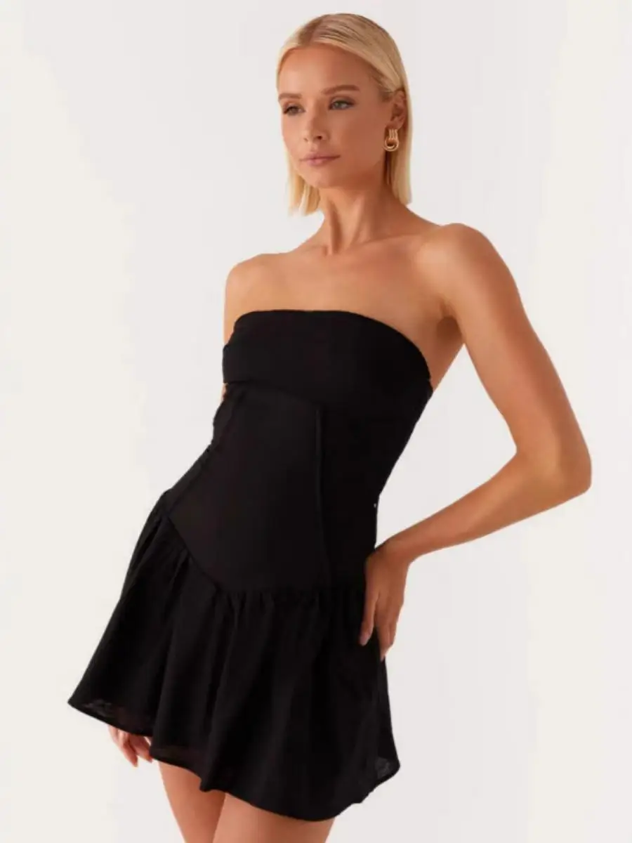 مثير لصق لون نقي Bal بوستير ort Dr المرأة Faion الربيع الصيف Ci المشي البوليستر غير النظامية تنورة