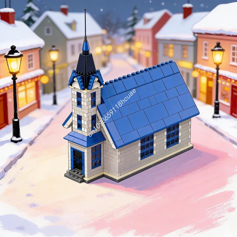 مجموعة بناء كنيسة ستودفارفجوردور من 2701 قطعة، نموذج مكعبات بناء عالمية، لعبة إبداعية، هدايا عيد الميلاد، ألعاب تعليمية