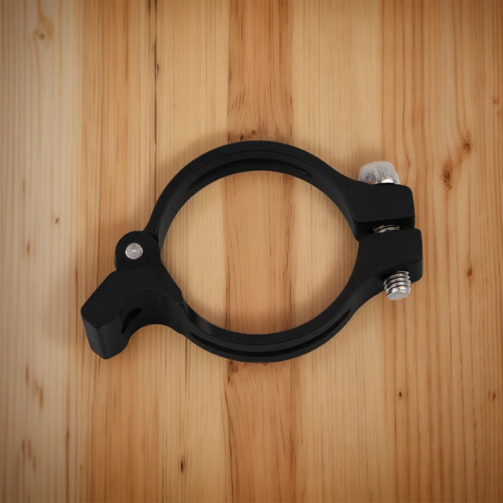 Bike Front Derailleur Adapter Aluminum Alloy Clamp Convert Direct Mount to Circlip Compatible with Most Bikes