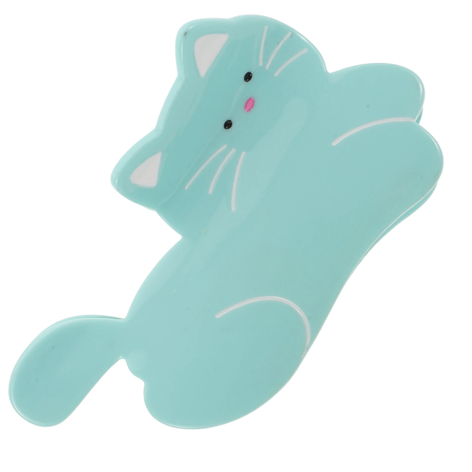 

Cartoon Cat Hair Clips Small Claw Clip for Women Girls Sky Blue Durable Material Easy Claw Mechanism Hair Accessories Halloween