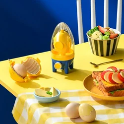 Hot Sell Egg Scrambler Shaker Whisk Hand Powered Golden Eg G Maker Mixer Cooking Utensil Kitchen Tools 2021 New Egg Tools