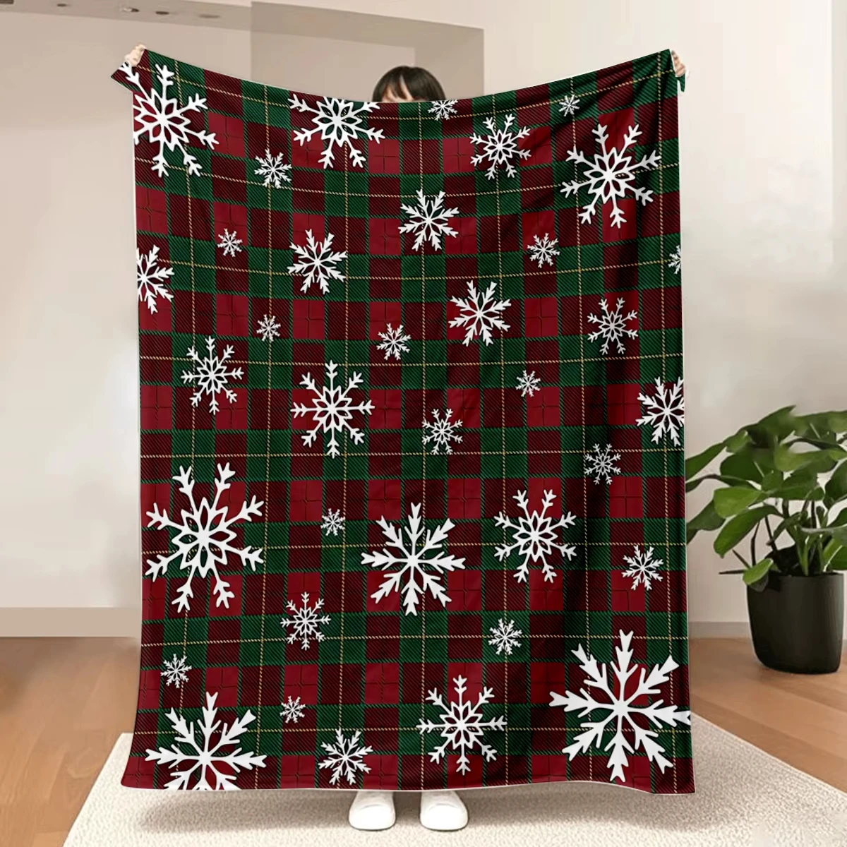Selimut Bulu Motif Kotak-kotak - Home Xmas Decor Ideas ulasan dan harga