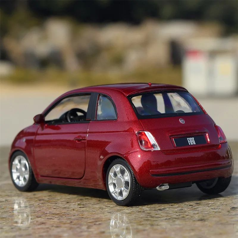 1:32 Fiat 500 Alloy Mini Car Model Diecast Metal Toy Vehicles Car Model High Simulation Miniature Scale Collection Children Gift