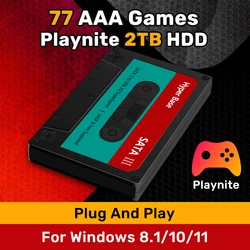 Playnite Game Hard Drive 500G/2T With 40/77 AAA/PC Games Plug&Play Gaming HDD With AAA Games For Windows PC/Laptop Game Consoles