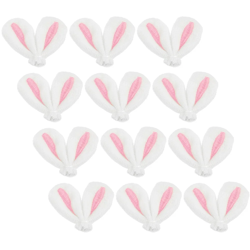 

30Pcs Fabric Rabbit Ear Ornament Stylish Bunny Ears for Hairpin DIY Craft Key Chain Photo Frame Pendant Decor Hair Charm for DIY