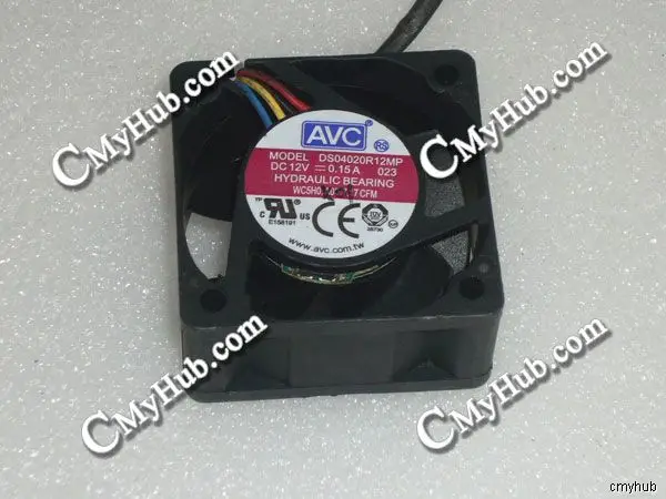 For AVC DS04020R12MP 023 DC12V 0.15A 4020 4CM 40mm 40x40x20mm 5Pin Cooling Fan DS04020R12MP 023