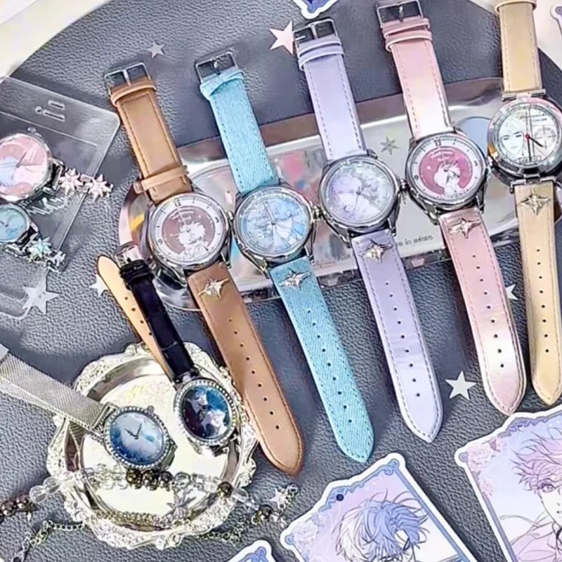 

Genuine Anime Little Mushroom Twilight Poem Series Watch Anime Merchandise Cute Wristwatch Collectible Toy Surprise Box Gift