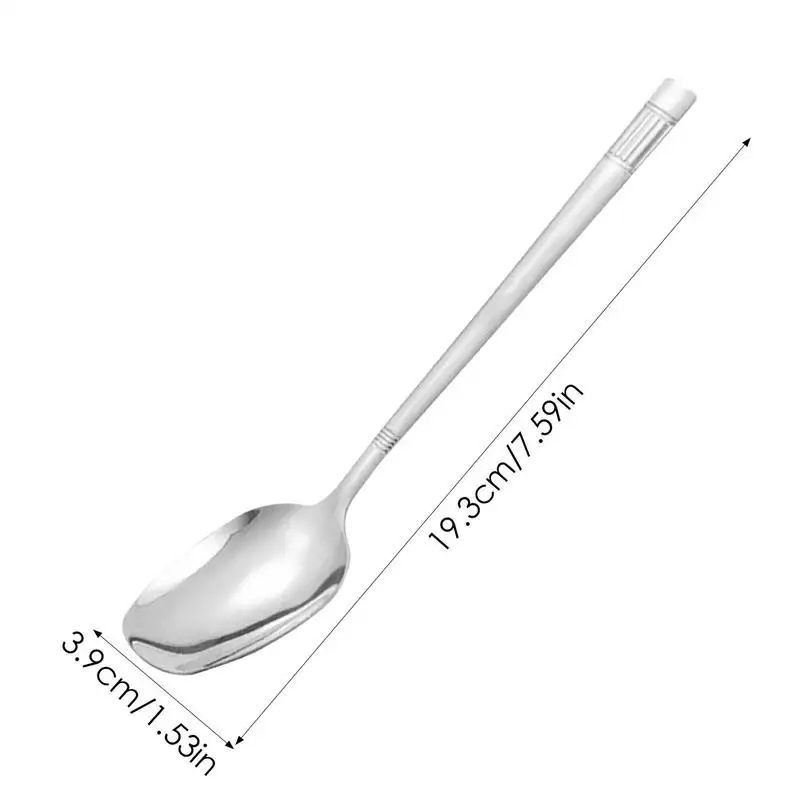 Coffee Spoons Basting Spoons For Cooking Heat Resistant Cappuccino Stirring Tool Household Tableware For Soup Yogurt Pudding Ice