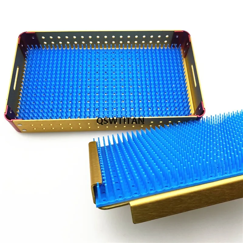 Sterilization Tray Box Disinfection Box Double Layer Surgical Autoclavable Surgery Silicone Ophthalmic Microsurgical Instruments
