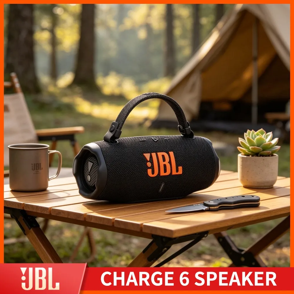 Highland Yard Pure Bass JBL CHARGE6 Bluetooth Speaker RGB Handsfree IP67 Waterproof Dual Driver TF Card Wireless Stereo Audio