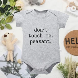 Funny Infant Outfits Exquisite and Minimalist Baby Boy and Girl Clothes Oneses Cotton Multicolor Round Neck Newborn Bodysuit