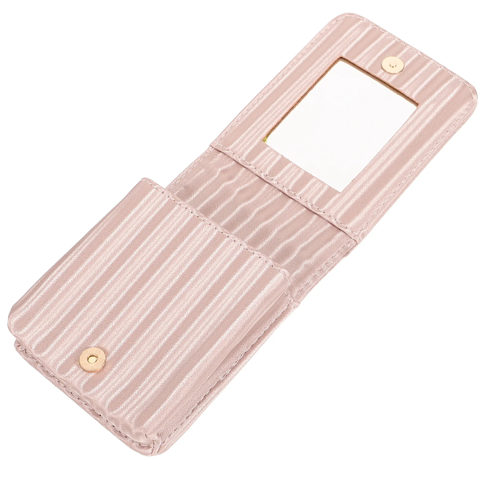 

Lipstick Case PU Anti-Fall Mini Pouch with Mirror Compact Makeup Bag Holder for Purse Travel Lipstick Case