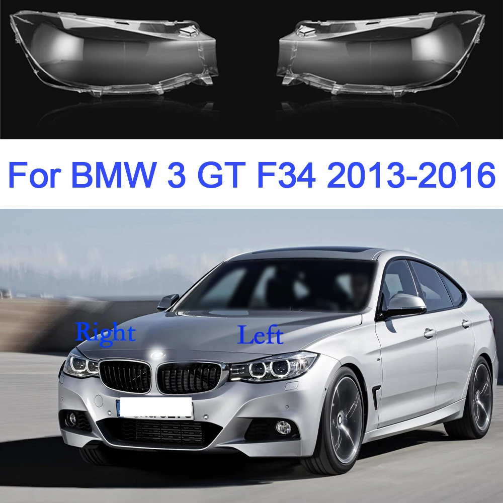 

Car Headlight Cover Clear Faros Delanteros Lens Lampshade For BMW 3 Series GT 3GT F34 2013-2016 320i 328i 335i Car Accessoires