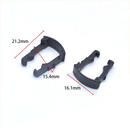Imagen 2 del producto Clip de sujeción de conector de tubo de filtro de combustible de coche de plástico, apto para Skoda Octavia VW Bora Jetta, Clips automáticos de plástico negro, 5 piezas