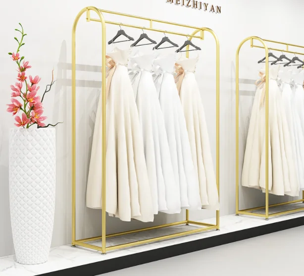 

Floor-to-ceiling hangers 2 meters high wedding rack photo studio high-end display rack wedding dress hall rack