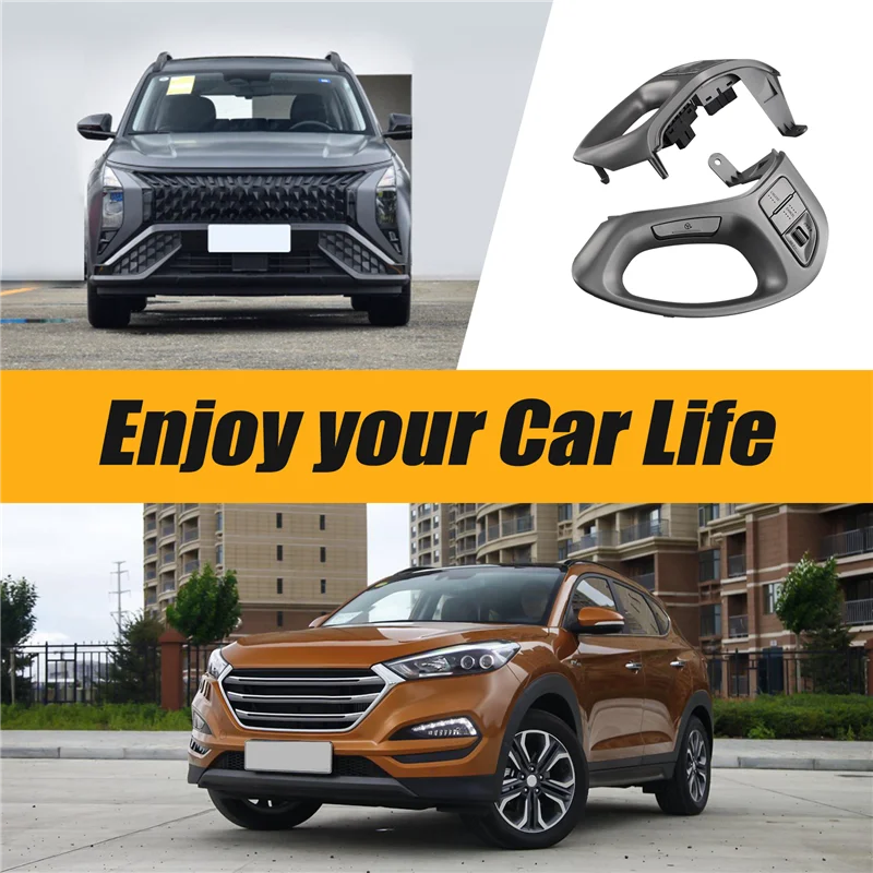 

Superior-Car Multifunction Steering Wheel Button Cruise Control Volume Adjustment Button For HYUNDAI TUCSON IX35 2010-2015