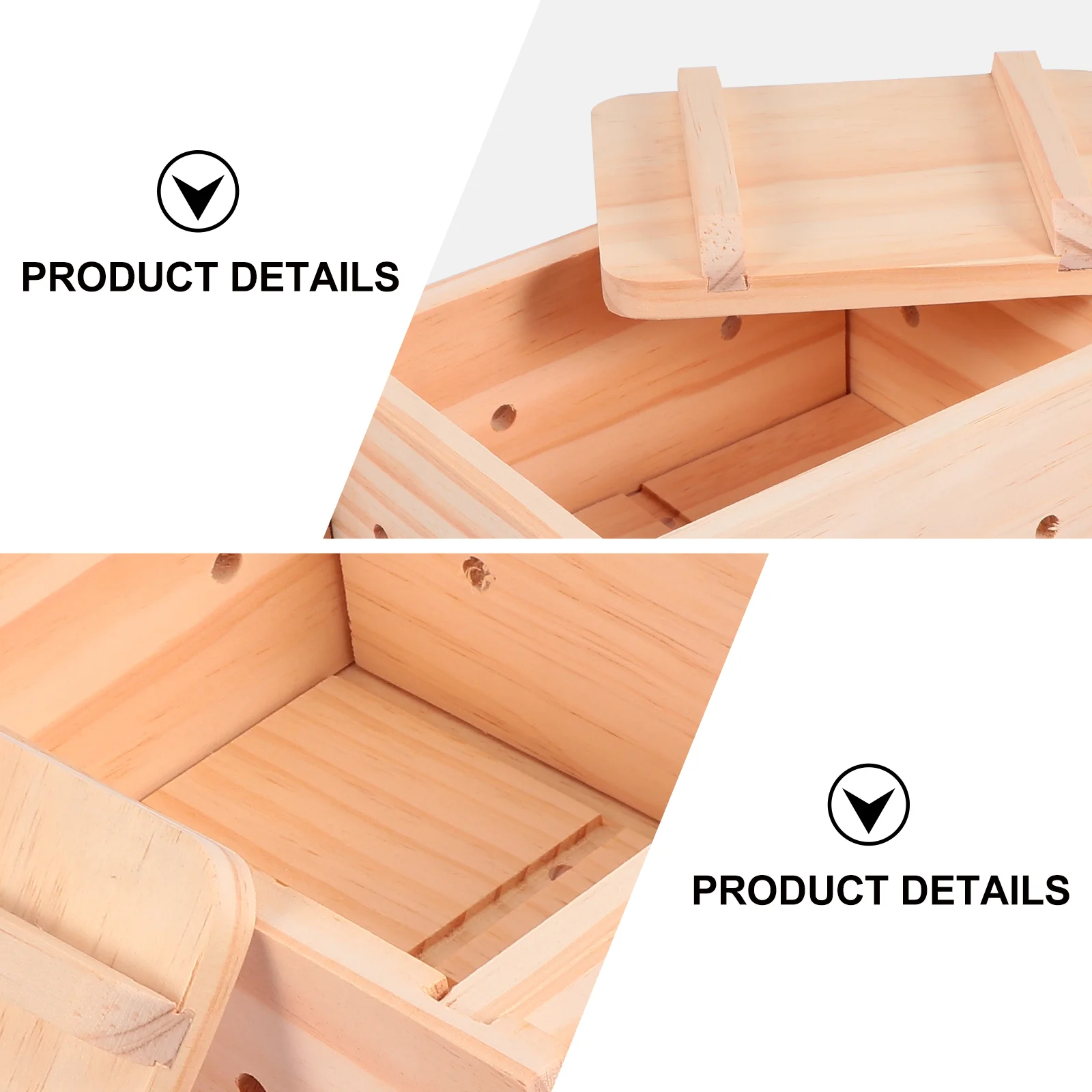 1 Set Wooden Tofu Mould Kitchen Homemade Soy Curd Making Tools Soybean Curd Press Mold