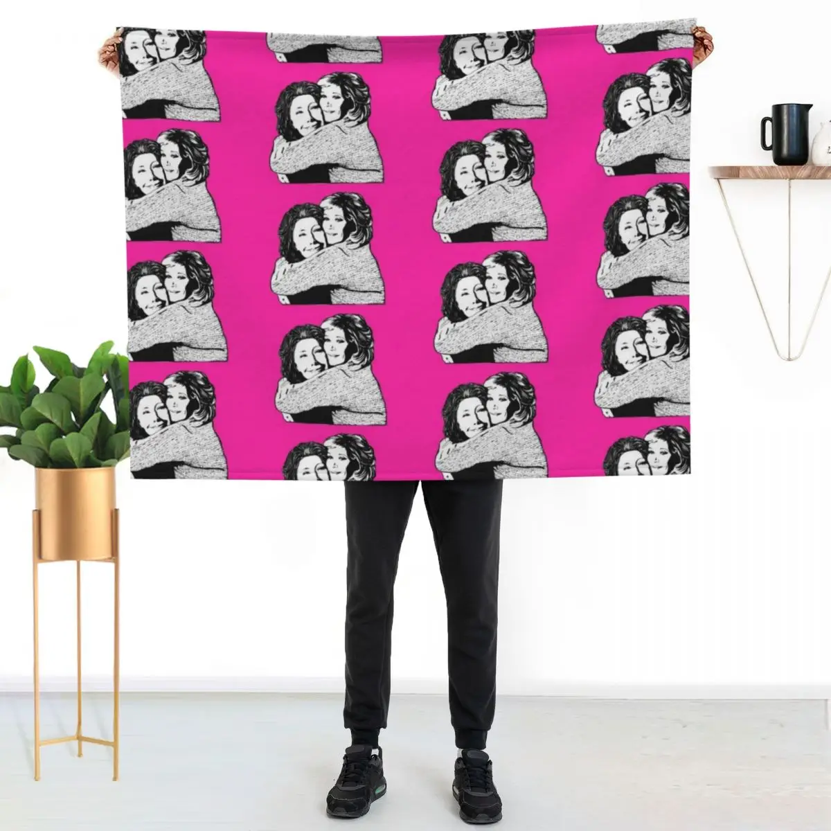 

Grace and Frankie Throw Blanket Long Lasting Soft Plush Blanket for Daily Use