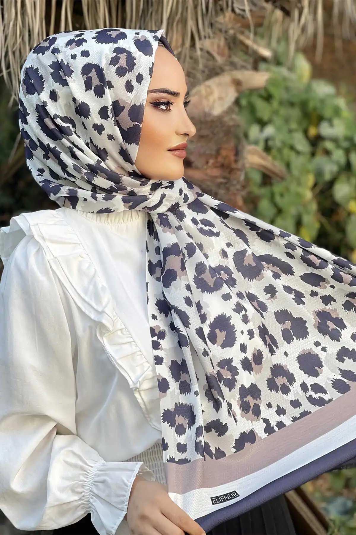 Cotton Pattern Shawl E- -Winter Autumn 2021 Muslim Women Hijab headscarf Islamic Turkey