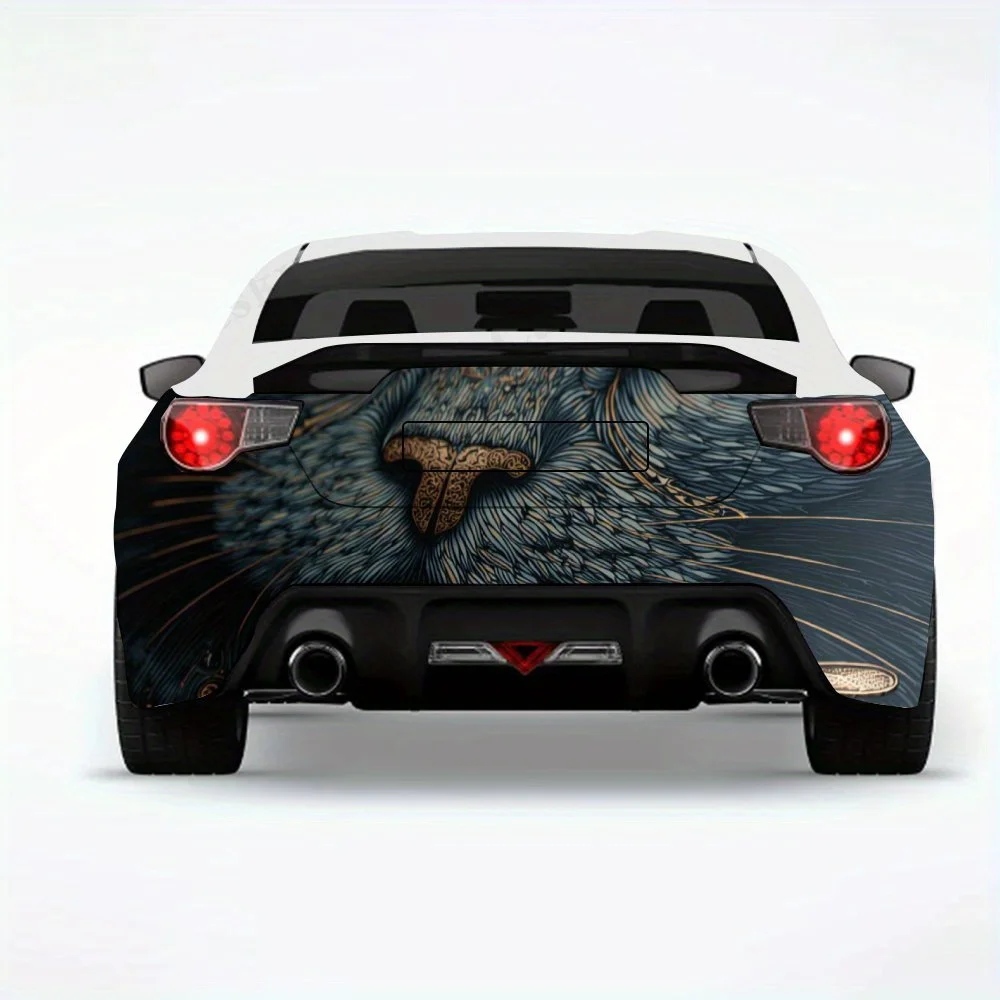 

Ornate Cat - Vinyl Decal for Car Rear, Waterproof Self-Adhesive Vinyl Stickers for Vehicle Tail and Bumper, Decoration Protectio