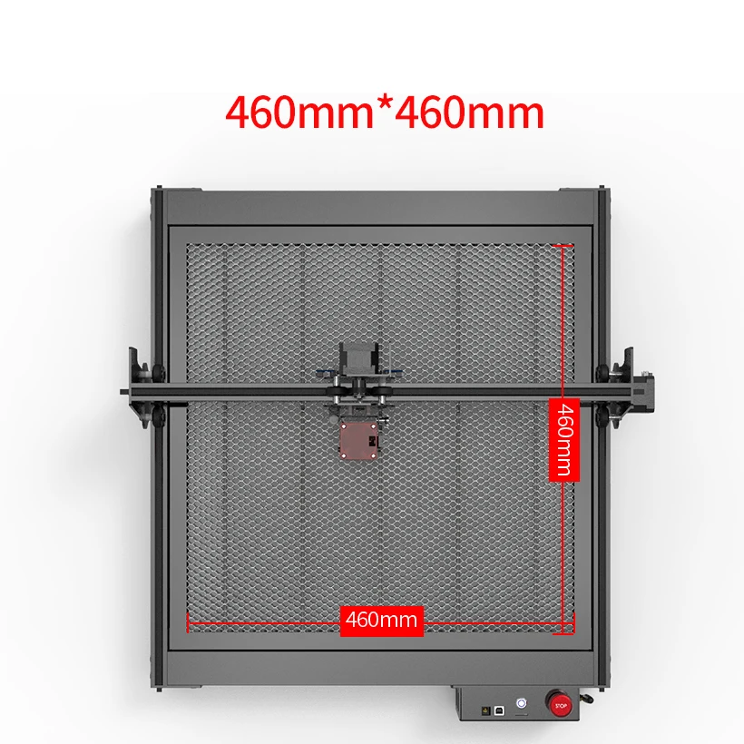 

K1-40W Laser Cutter with Air Pump & Honeycomb Panel, 10W/20W Upgrade, 460mm x 460mm Work Area