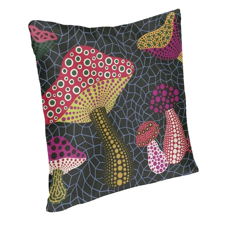 Yayoi Kusama Art Square Pillow Case Home Decor Abstract Pop Art Cushions Throw Pillow for Living Room Double-sided Printing