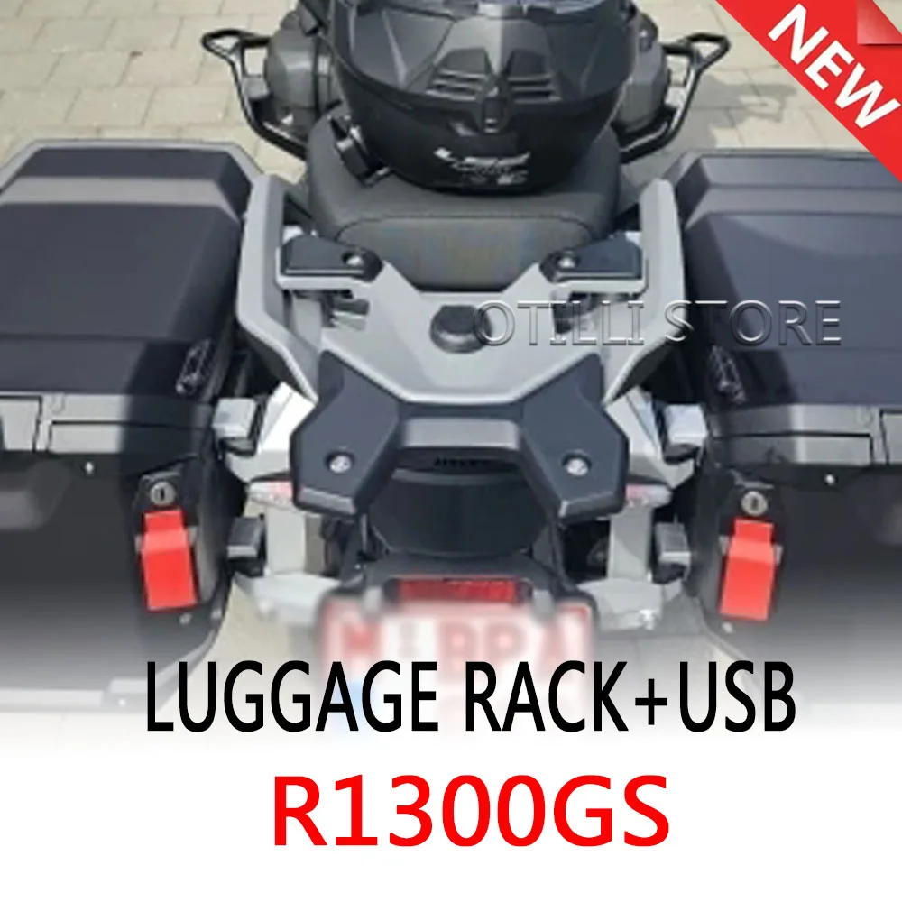 

For BMW R1300GS GS1300 R 1300 GS 1300 2023-2025 New Motorcycle Rear Box Saddlebag Rack Luggage Top Case USB Bracket Holder