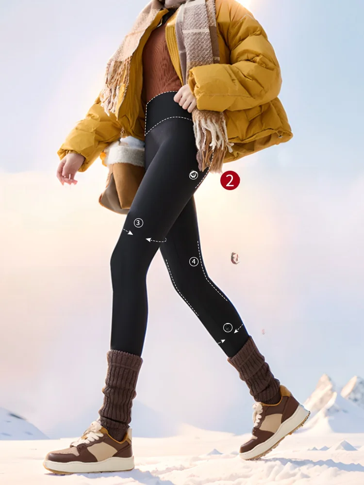 Women's Yoga Pants arkskin Design Fce Lined Thiened Autumn Winter Warm Tummy Control Butt Lifting Leggings