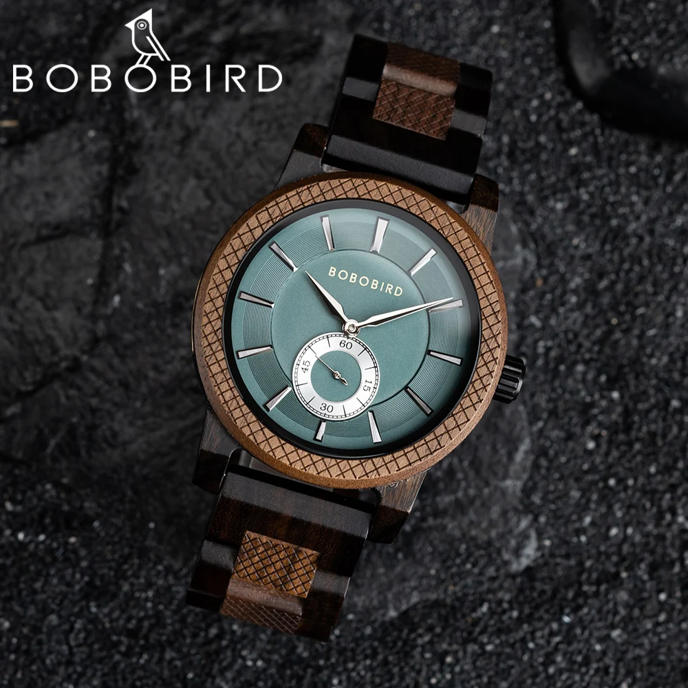 

BOBOBIRD Wood Watch New Top Luxury Men's Quartz Wristwatch Fashion Clock Engraved Watches Custom Logo Great Birthday Gift Box