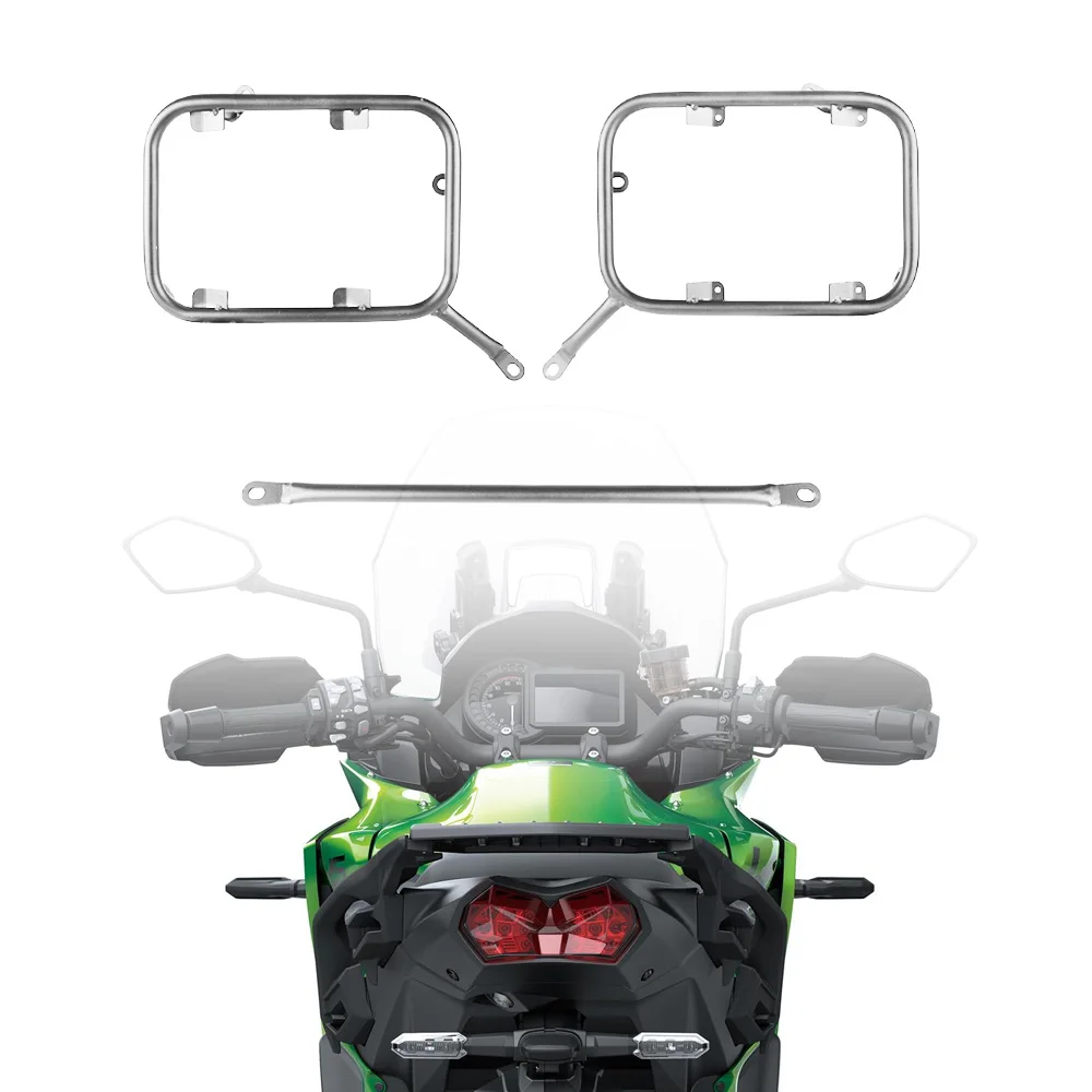 For Kawasaki For Versys 1000 Versys1000 2019-2021 2022 Motocrycle Pannier Saddlebag Side Box Rack Luggage Case Bracket Holder