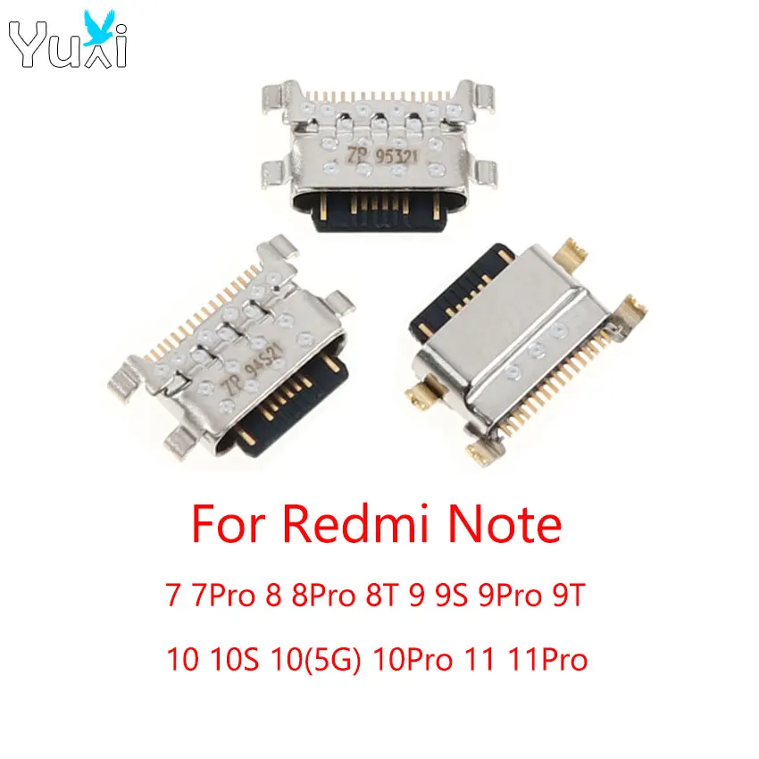 

2-10 шт., USB-разъём для зарядки Xiaomi Redmi Note 7 8 8T 9 9S 9T 10 10 10S Pro 4G